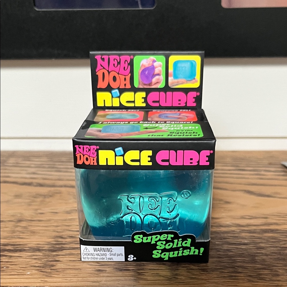 Nice Cube Super Solid Squish! Toy - Blue